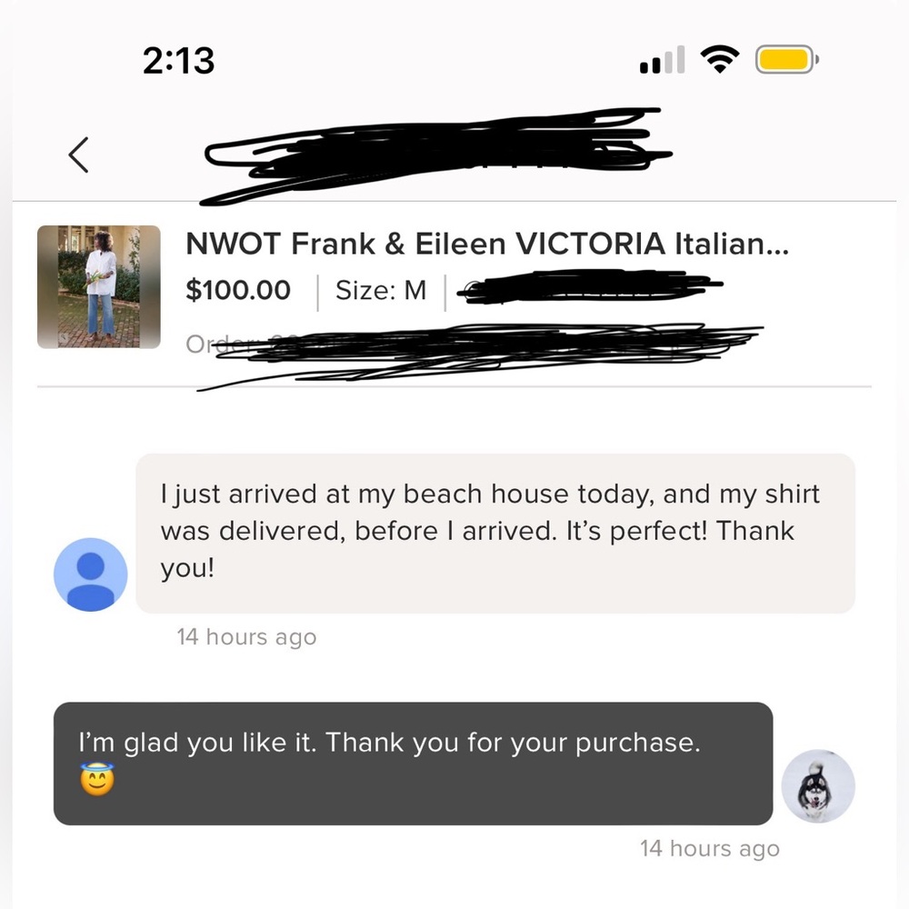 NWOT Frank & Eileen VICTORIA Italian Tuxedo Shirt. Size M. - Picture 2 of 16